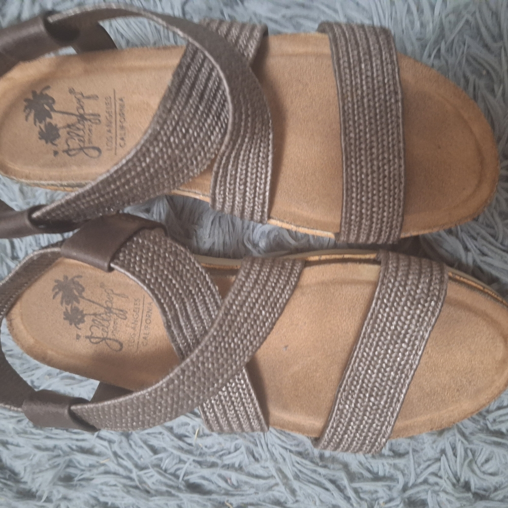 Jellypop Brown Strappy Sandals